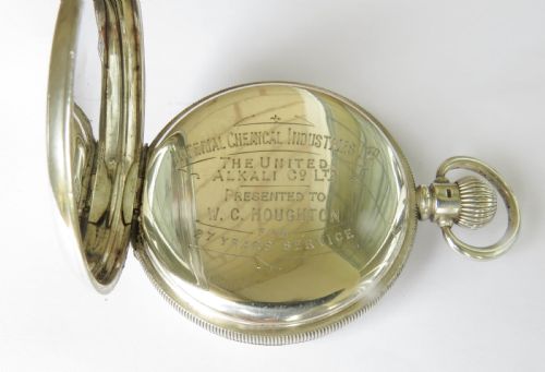 fig 3. Antique silver James Wadsworth pocket watch