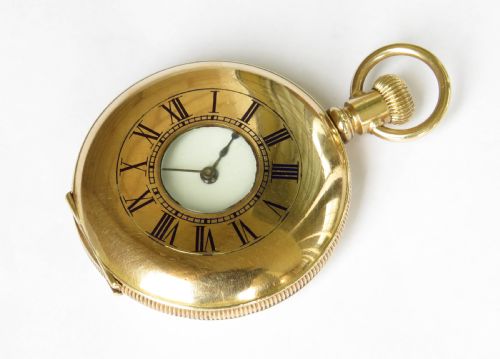 Small Antique Hunter Pocket Watch, Seth Thomas