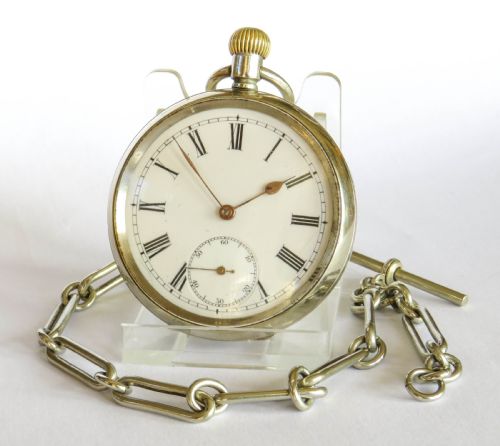 Antique Omega Pocket Watch and Chain