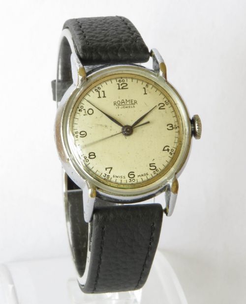 fig 1. Gents 1950s Roamer wrist watch