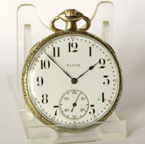 fig 1. Antique Elgin pocket watch, 1912