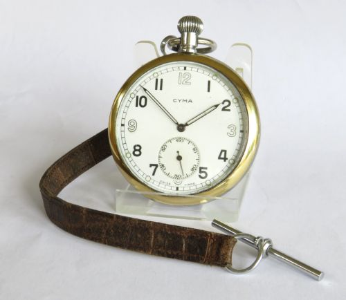 1940s Cyma Military Pocket Watch