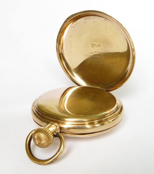 fig 3. Antique Waltham Bartlett half hunter pocket watch, 1931