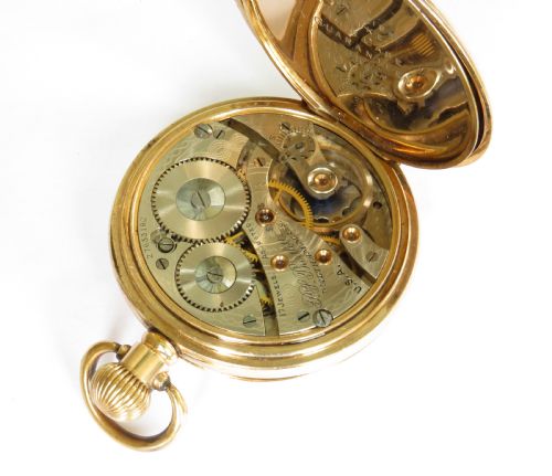 fig 4. Antique Waltham Bartlett half hunter pocket watch, 1931