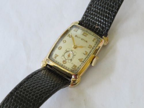 fig 1. Mid-size 1948 Bulova Senator wrist watch