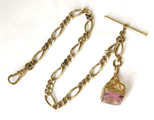 Antique Gold Filled Watch Chain