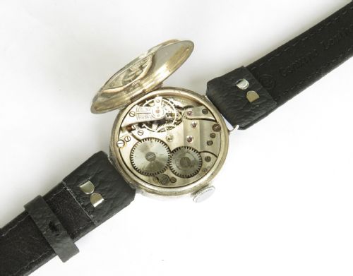 fig 2. Gents silver WW1 Marconi trench watch, 1917