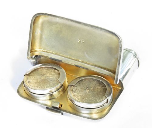 Unusual Victorian Silver Vesta / Sovereign Holder