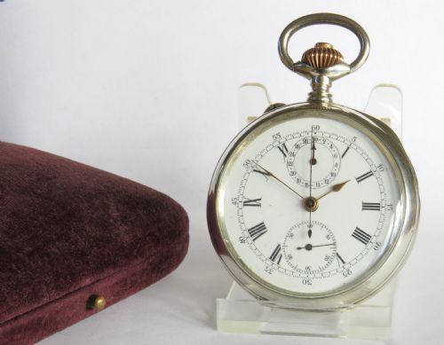 Antique Silver Chronograph / Pocket Watch