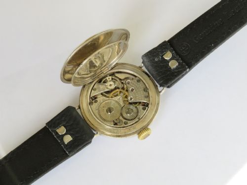 fig 2. Gents antique silver Arcadia wrist watch, 1929