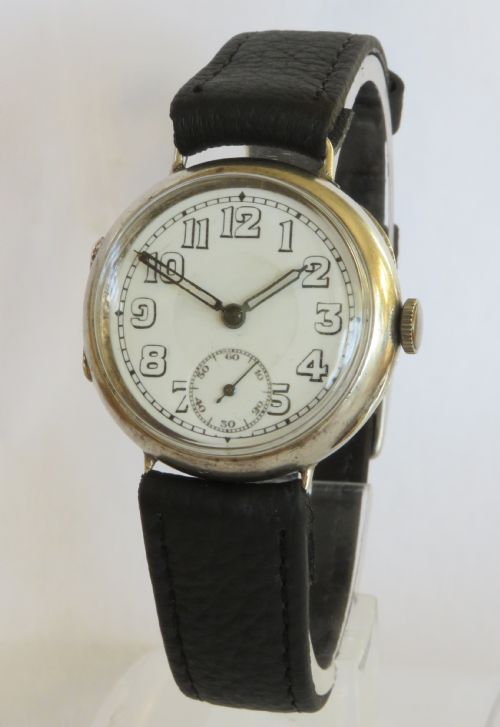 Gents Antique Silver Switana Wrist Watch