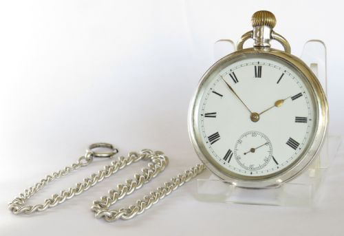 1938 Silver Equity Watch Company Pocket Watch