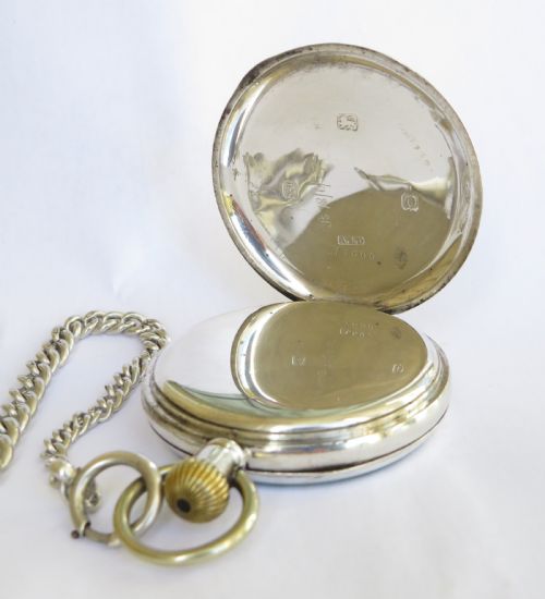 fig 1. 1938 silver Equity Watch Company pocket watch