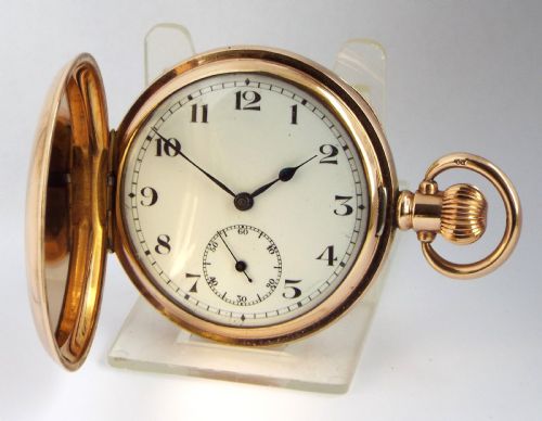 1920s Swiss Full Hunter Pocket Watch.