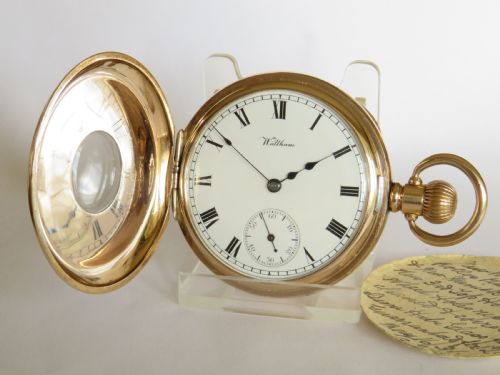 Waltham Traveler Full Hunter Pocket Watch, 1912