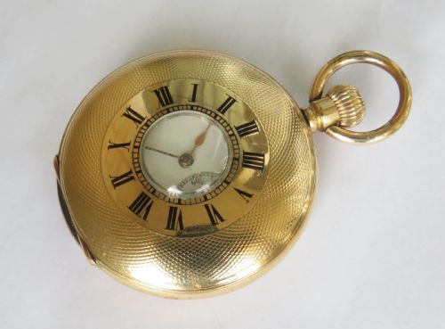 Antique Omega Half Hunter Pocket Watch
