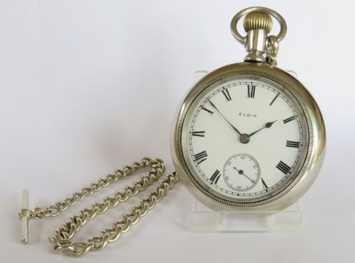 Antique Elgin Pocket Watch and Chain