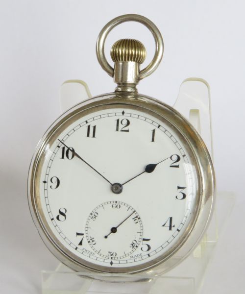 Antique Stauffer & Co Silver Pocket Watch