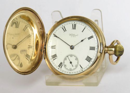 Antique Waltham Equity Full Hunter Pocket Watch, 1917