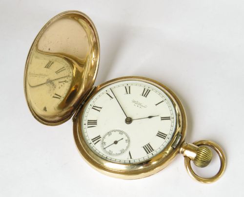 fig 1. Antique Waltham Equity full hunter pocket watch, 1917
