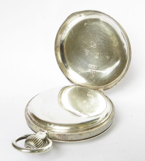 fig 3. Antique silver Dreadnought pocket watch by Leal Chatelain & Cie