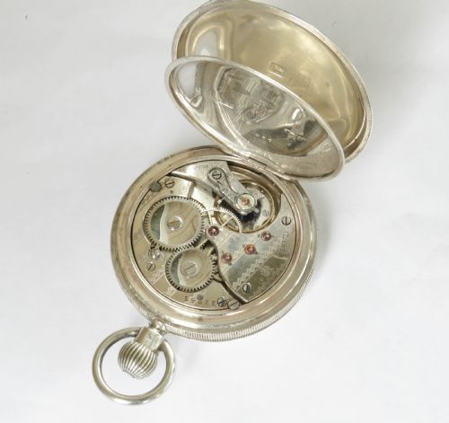 fig 4. Antique silver Dreadnought pocket watch by Leal Chatelain & Cie