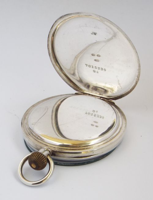 fig 2. Antique Swiss silver pocket watch, 1917.