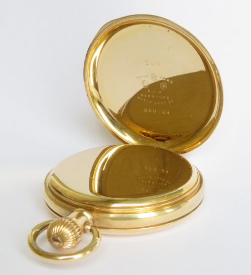 fig 2. Waltham Traveler full hunter pocket watch, 1908