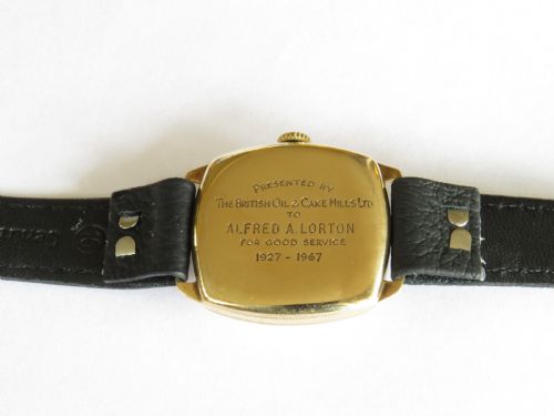 fig 3. Gents 9ct gold Vertex Revue wristwatch