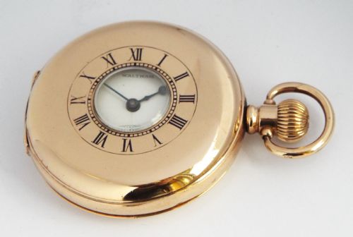 Antique Waltham Half Hunter Pocket Watch, 1911.