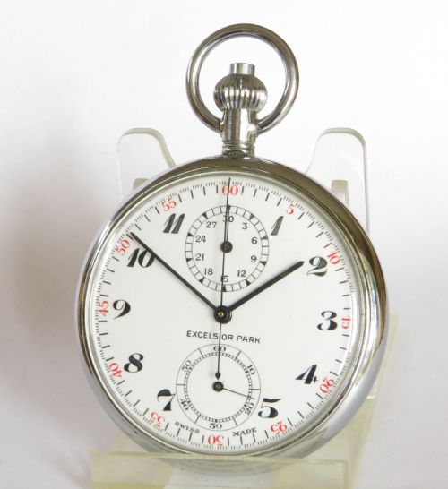 Excelsior Park Chronograph Pocket Watch, C1950
