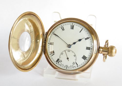 1930s Vertex Revue Half Hunter Pocket Watch