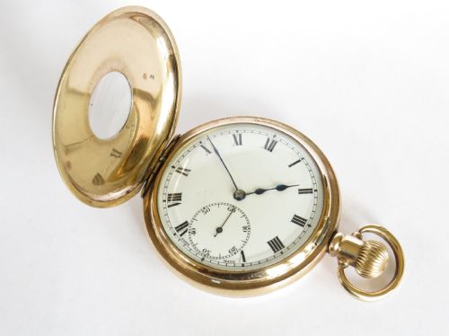 fig 2. 1930s Vertex Revue half hunter pocket watch