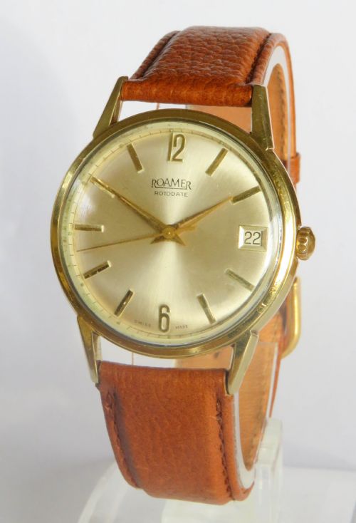 1950s Roamer Rotodate Wrist Watch