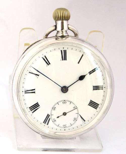 Antique English Silver Pocket Watch, Errington.1903