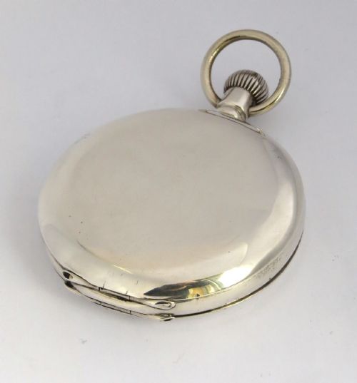 fig 2. 1918 silver Waltham Marquis full hunter pocket watch.