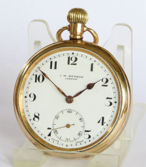 1930s Swiss Pocket Watch, J W Benson