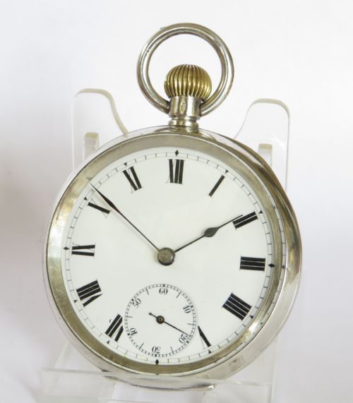 Antique Silver Dimier Freres Pocket Watch, 1909