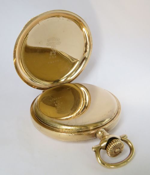fig 3. Antique Elgin full hunter pocket watch, 1913
