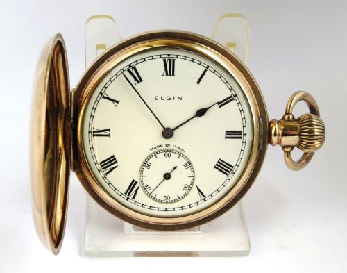 Antique Elgin Full Hunter Pocket Watch, 1928