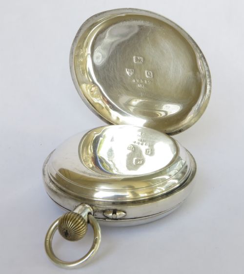 fig 2. Antique silver pocket watch, Errington for Hinds