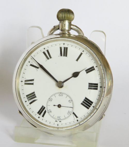 Antique Swiss Silver Pocket Watch