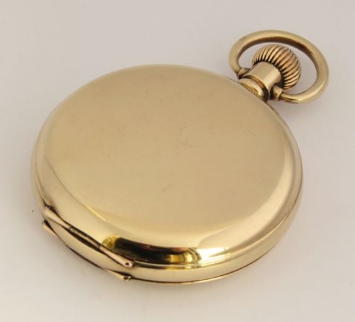 fig 1. Antique 1907 Waltham full hunter pocket watch.