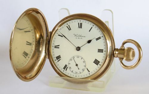 Antique 1926 Waltham Full Hunter Pocket Watch