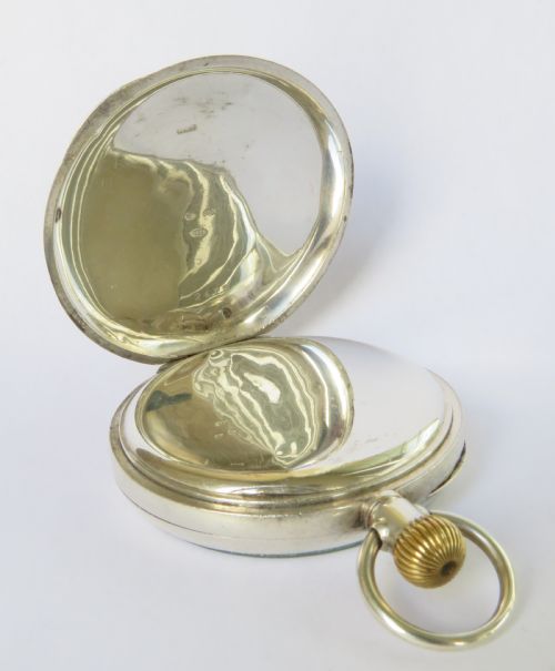fig 2. Antique Swiss silver pocket watch, 1924
