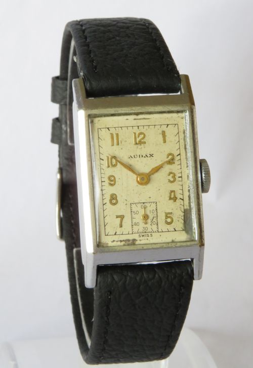 fig 1. Gents 1930s Audax wrist watch by Fortis