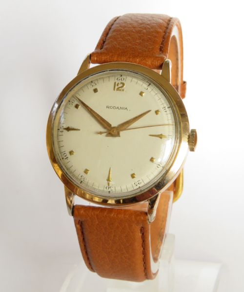 Gents 1950s Rodania De Luxe Wrist Watch