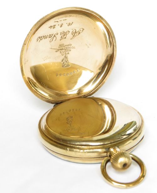 fig 2. Antique Record Dreadnought pocket watch