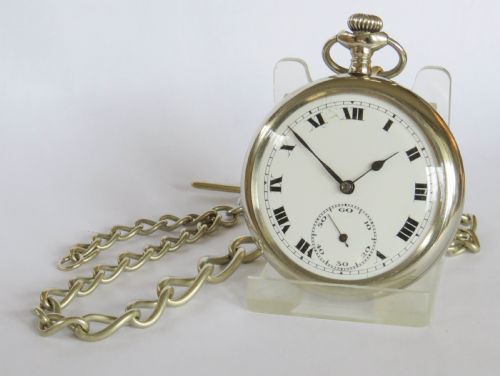 1930s Swiss Pocket Watch and Chain