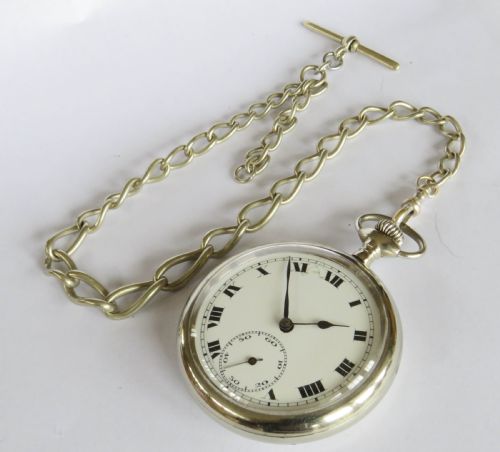 fig 1. 1930s Swiss pocket watch and chain